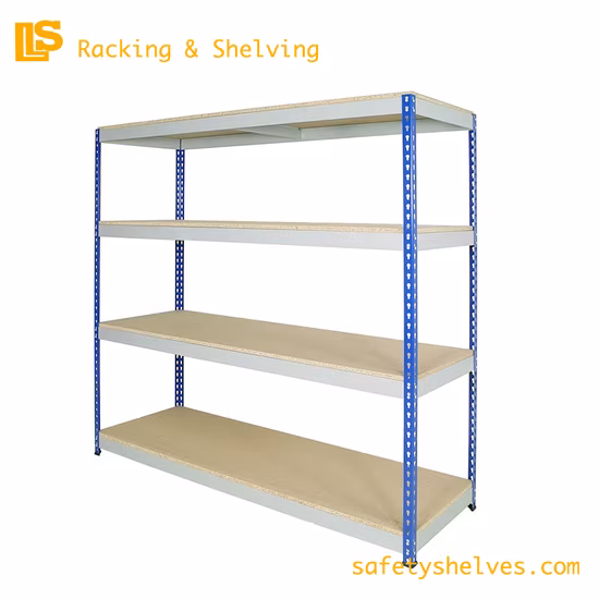 Prateleiras de aço sem parafusos para serviço leve, sistema de estantes com rebite, prateleiras de 5 camadas para armazenamento