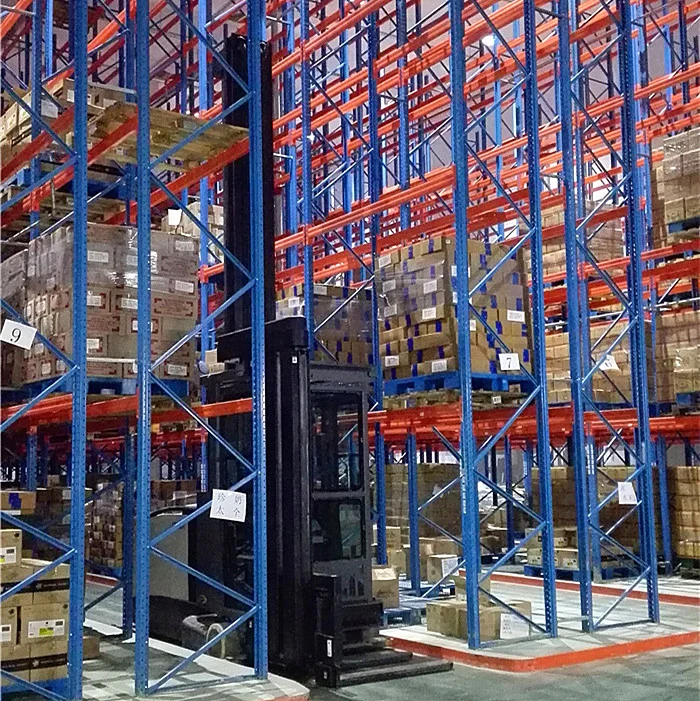 Vna Pallet Racking for Narrow Aisle Storage with Floor Rails