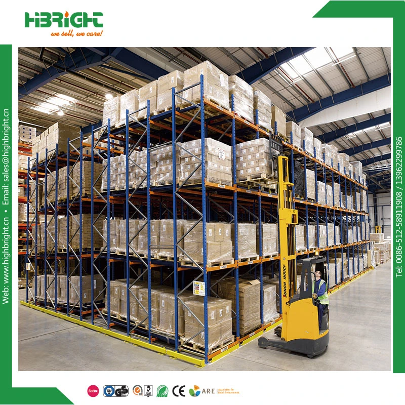 Push Back Pallet Rack for Warehouse Storage