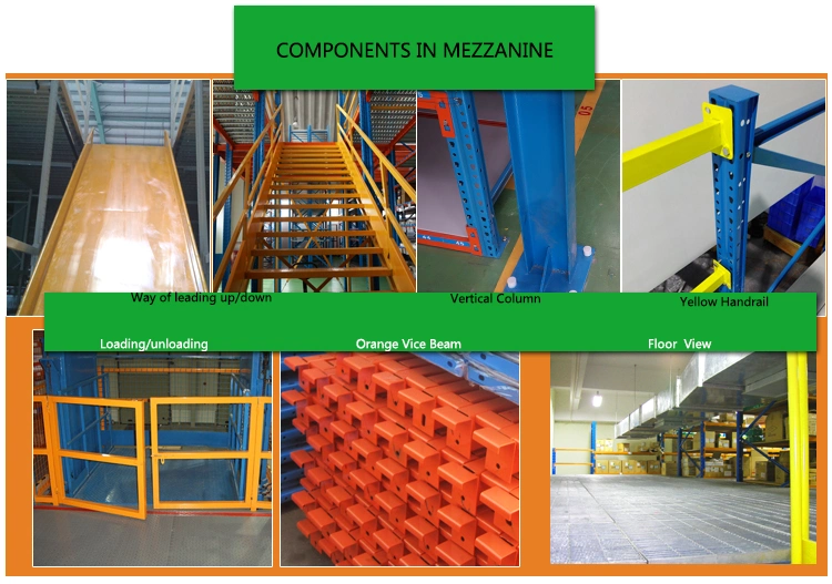 Q235B Customized Rack Supported Floor Warehouse Mezzanine