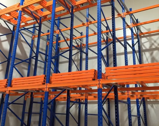 Push Back Racking Pallet Racking com armazenamento intensivo Push Back Racking