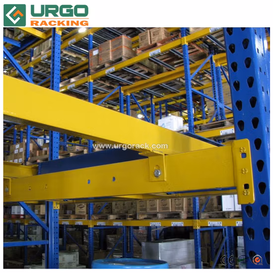 Armazém de armazenamento Metal Q345 Heavy Duty Push Back Rack