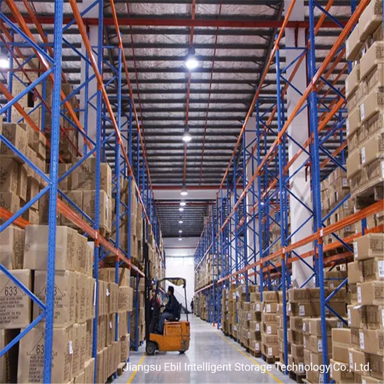 Armazém de serviço pesado para armazenamento de equipamento logístico Rack de armazenamento de paletes de aço Q235 Verticalidades e rack de vigas
