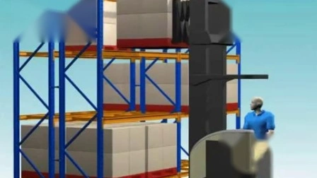 Soluções de armazenamento industrial com revestimento em pó Estantes de paletes de dupla profundidade para serviço pesado