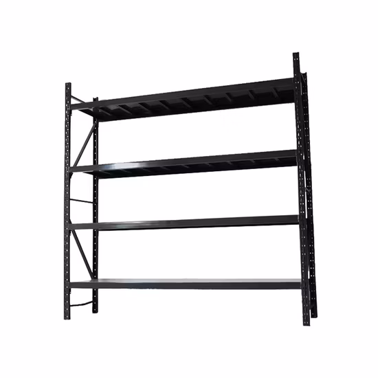 Prateleiras de metal sem parafusos/rebites abertas de uso comum Fábrica de prateleiras de armazenamento com 2000 mm * 600 mm * 2000 mm
