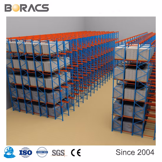 Racks de prateleiras de armazenamento para armazenamento de serviço pesado industrial chinês acionados em sistema de estantes